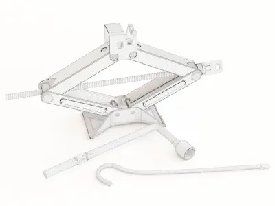 Car Jack 03 3D model