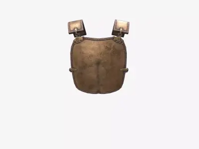 Ancient Armor MusclePectorale 3D Model Game Ready PBR Low Poly Low-poly 3D model