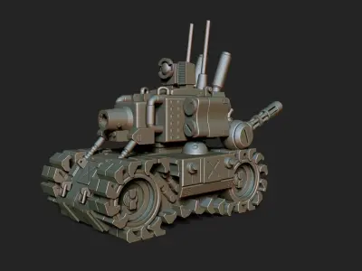 Tank Metal Slug 3D print model