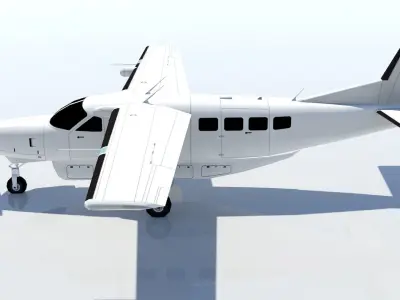 Cessna C208 CARAVAN Static Low-poly 3D model