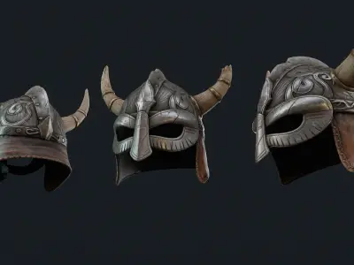Iron Helmets Collections 3D Model Pack