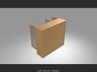 Cabinet 03 Low-poly 3D model