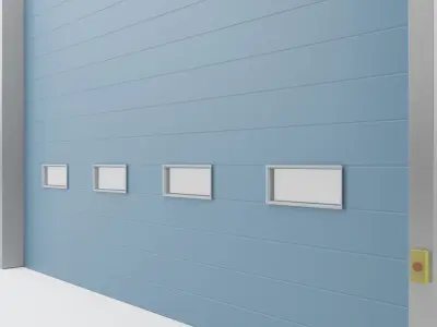 Warehouse Door 02 3D model