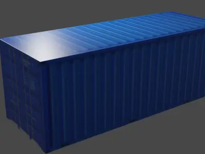 Cargo Container 3D Model 3D model