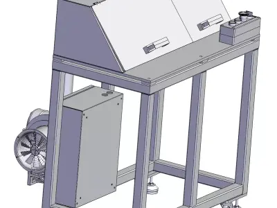 Automatic end face grinding machine 3D model
