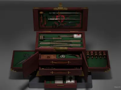 O Kit 00 Vampire Hunter Trunk Low-poly 3D model