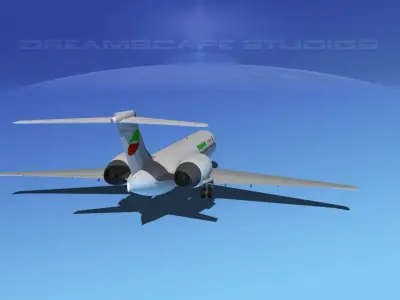 Boeing 717-200 Bulgarian 3D model