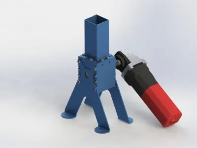 Mini Plastic Shredder Grinder Crusher Free 3D model