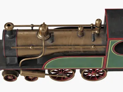 Vintage Train Toy 3D model