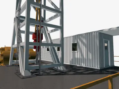 Oil Derrick 3D model purchase