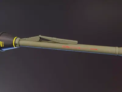 Pansarskott M46 Low-poly 3D model