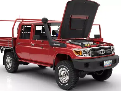 TOYOTA LAND CRUISER 4PUERTAS J79 SIN BUCHES Low-poly 3D model