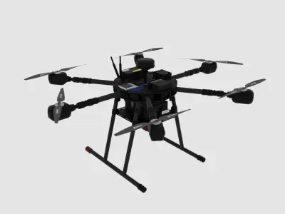 Black Drone2 3D model