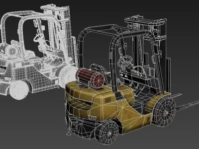 Forklifts VPFG15 Low-poly 3D model