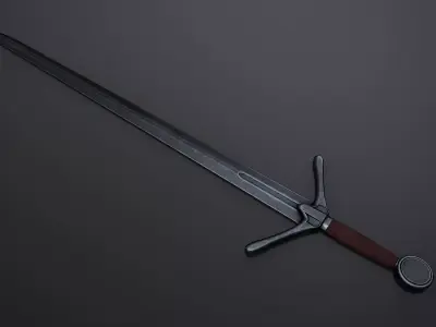 Broadsword Low-poly 3D model