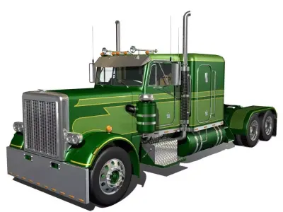 359 Custom Semi Truck 3D model