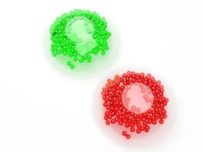 Red and Green Caviars 3D model