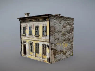 Forgotten House  Low-poly 3D model