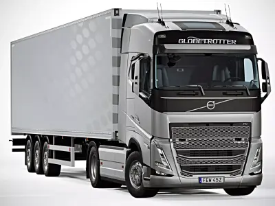2021 Volvo FH Globetrotter 3D model