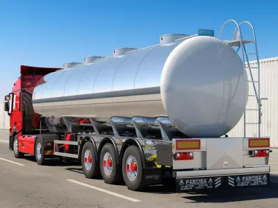 Renault T Tanker Truck 3D model