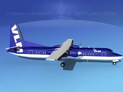 Fokker F-60 VLM 3D model