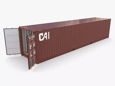 40ft Shipping Container CAI v1 3D model