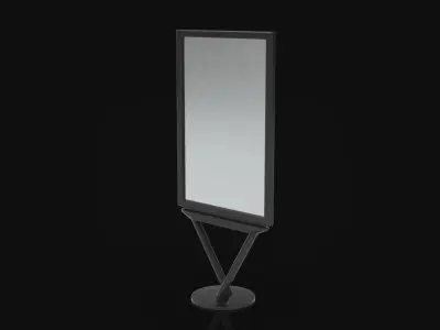 Outdoor Advertising Stand V10 3D model