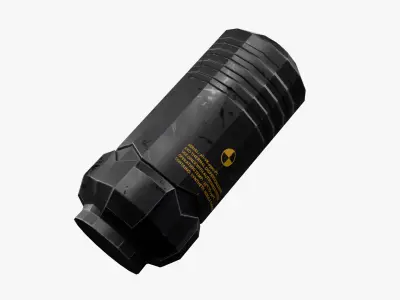 SmokeGrenade - PBR Game Ready model Low-poly 3D model