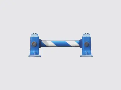 Barrier 3 Low-poly 3D model