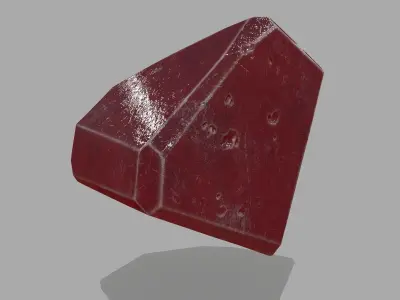 crystal set 4 jade Low-poly 3D model