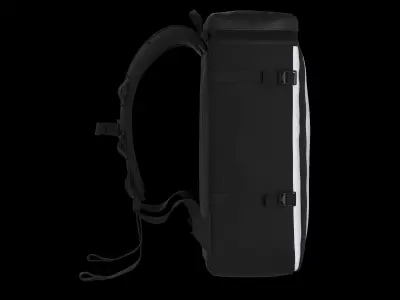 Modern Black-White 3D Back Pack Model 3D model