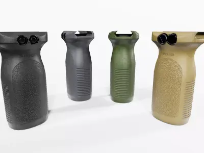 Magpul RVG Rail Vertical Grip Low-poly 3D model