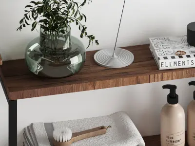 Bathroom Accessories-H02 PRO Royalty free 3D model