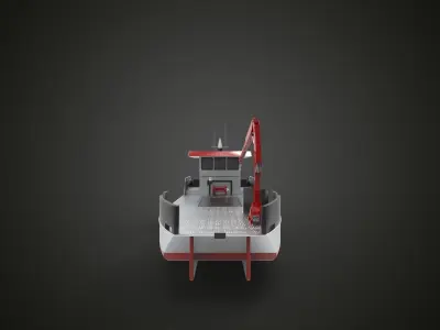 river boat I 3D model