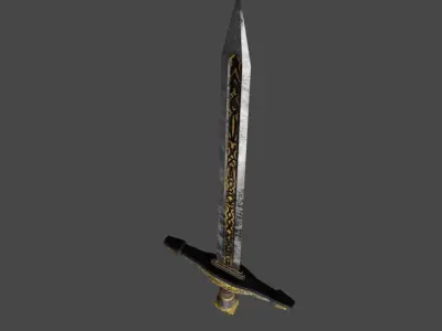 Just free sword Free low-poly 3D model