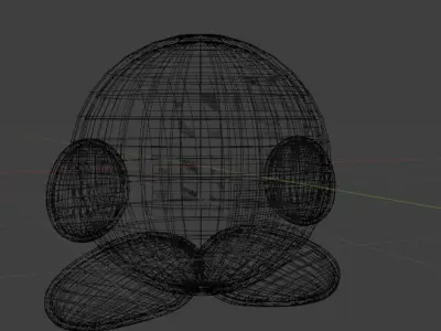 Kirby anime version 3D model