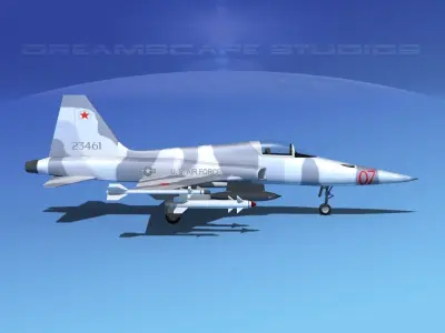 Northrop F-5E Tiger V02 USAF 3D model