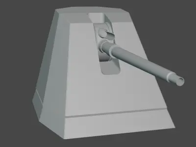 OTO BREDA 127 64 LW Free low-poly 3D model