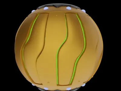 green goblin grenade 3d model Low-poly 3D model