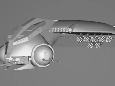 STAR WARS Droid Gunship - Low Poly Game - Battlefield FBX MODEL Low-poly 3D model