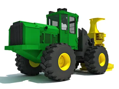 Green Heavy Bunchler 3D model