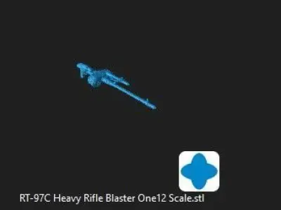 RT-97C Heavy Rifle Blaster 3d files 3D model