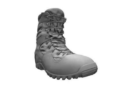 Army Boots - High Poly 3D model