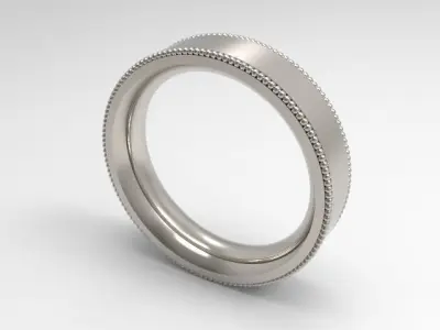 woman solitaire ring 7 part r00127 3D print model