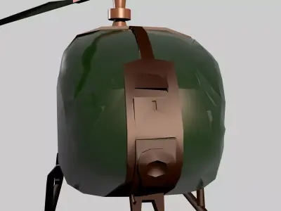Helicopter Aerospatiale SA 341342 Gazelle 3D model
