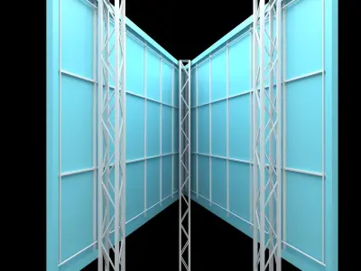 Billboard empty stand 3D model