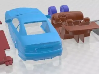 Mercedes SL65 AMG 2010 Printable Car 3D print model