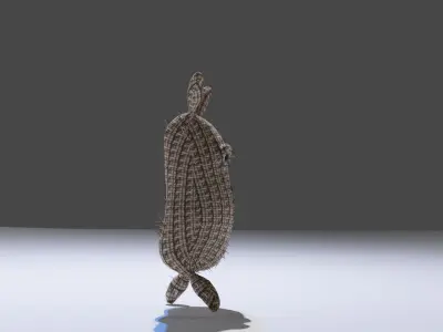 Sack Man Low-poly 3D model
