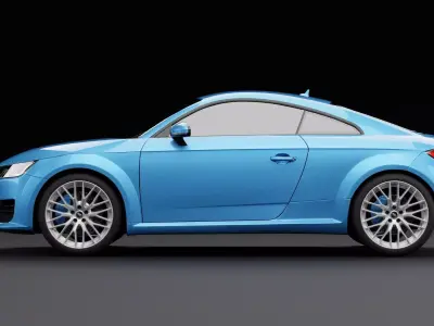 Audi TT Light Blue 3D model