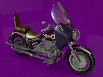 Prince Purple Rain Bike 3D model
